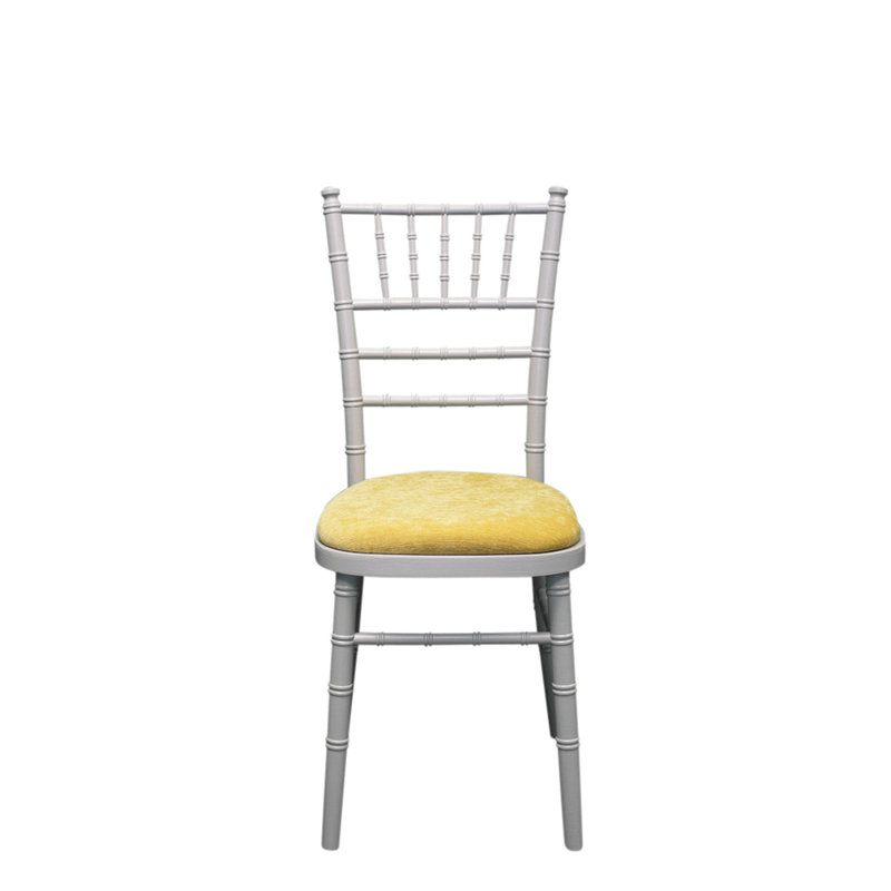 Arrington 43cm H Polyester Blend Upholstered Ladder Back Side Chair, Mustard, Grey