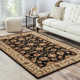 Lyndsay Oriental Handmade Tufted Wool Ebony Field/Sand Border Area Rug