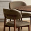 Ensemble de 4 chaises rembourrées de salle à manger modernes, ensemble de tissu à dossier incurvé-1664614295-1664614287