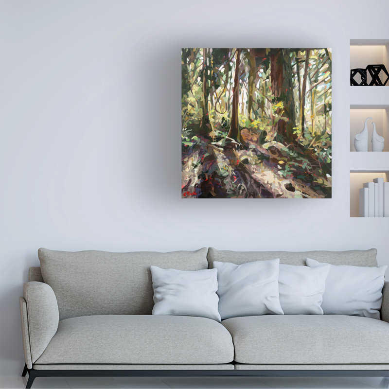 Cedar Shadows by Joanne Hastie - Wrapped Canvas Painting, 35" H x 35" W x 2" D