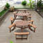 6 - Person Patio Dining Set Round Table