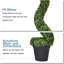 120cm Faux Moss Topiary in Pot