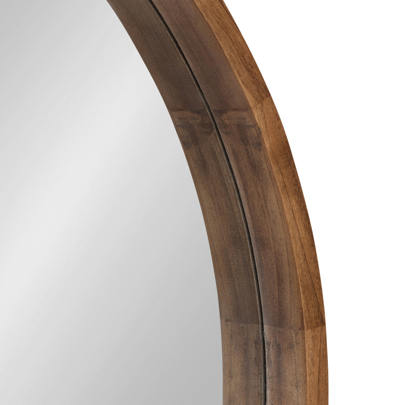 Miroir décoratif moderne et contemporain Loftis, Brun rustique, 22 po x 22 po