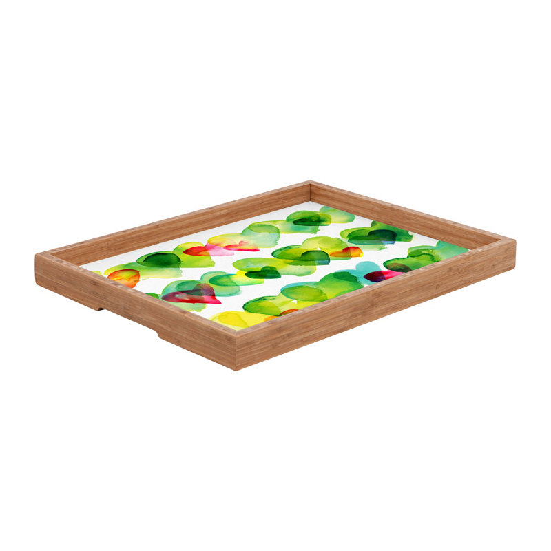 Plateau de table repose-pieds/café hearts