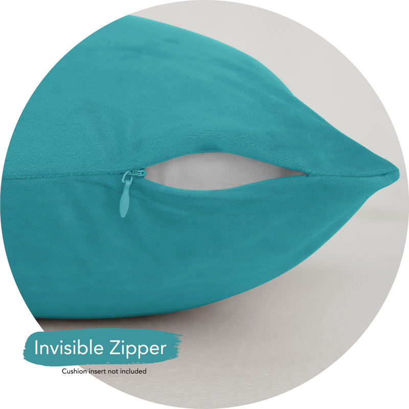 Rectangular Velvet Pillow Cover, Teal