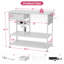 Très grand établi avec presse à chaud avec chariot roulant et support pour machine, table de sublimation robuste avec support de rangement en vinyle, poste de travail polyvalent en métal pour les projets de transfert de t-shirts, chapeaux, tasses et gobelets-1601009969