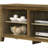 70"W TV Stand With Open Shelves And Cable Management-475345956