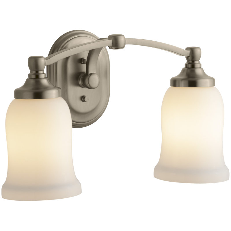 Bancroft 2-Light Vanity Light, Vibrant Brushed Bronze