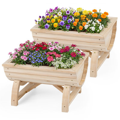 Wood Raised Garden Bed