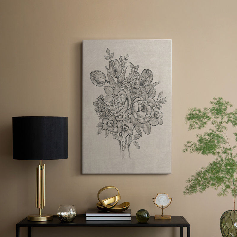 Bouquet de fleurs II - galerie Cavas sur mesure, H 36 po x l 24 po