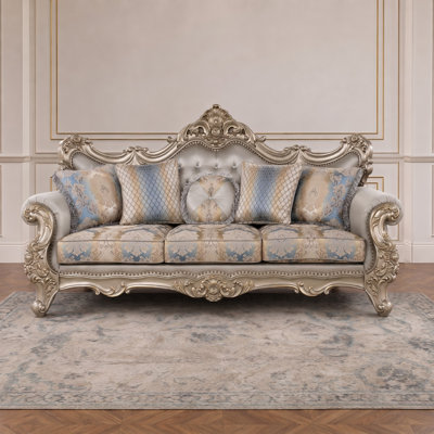 Bellara Traditional Sofa champagne-gold finish