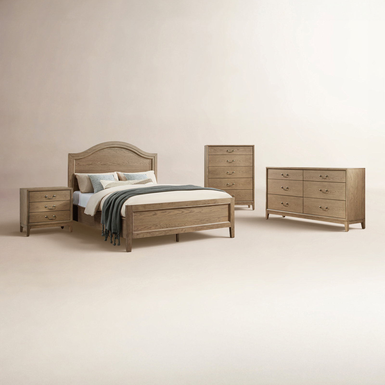 Bartlett 5-Piece Bedroom Set, Brown, King
