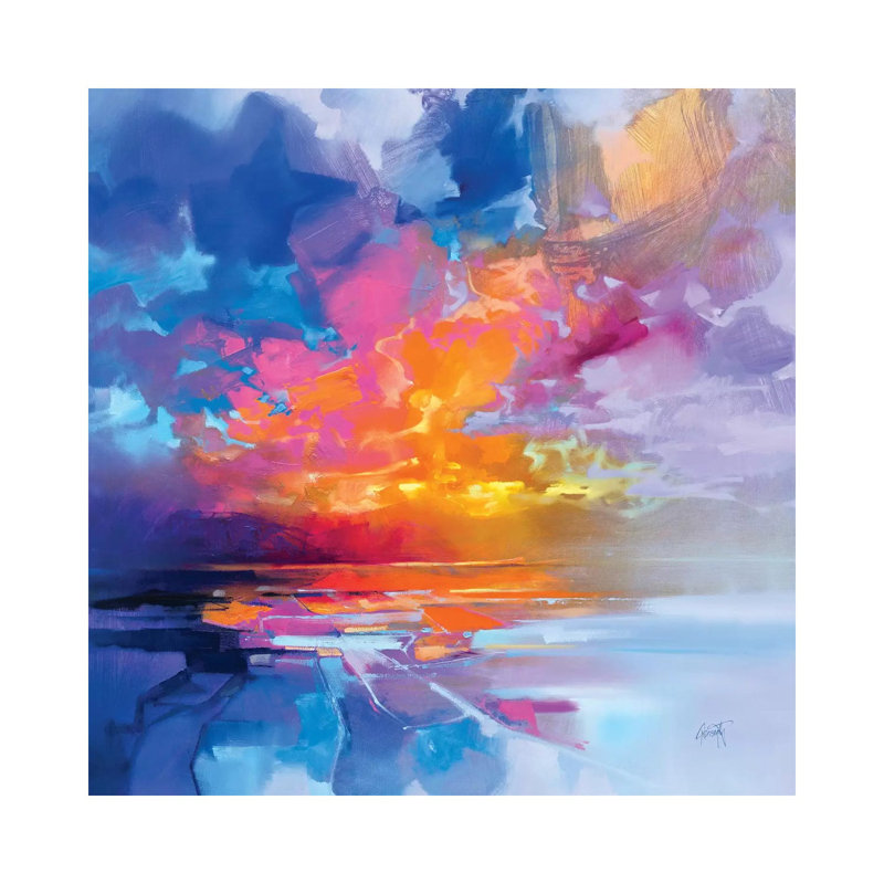 Skye Sunset Fragments by Scott Naismith - Wrapped Canvas Painting