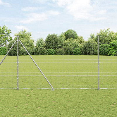Vidaxl Field Fence Galvanised Steel