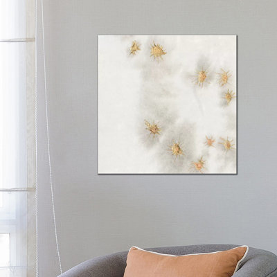 Spangled Grey II by Vanessa Binder - Wrapped Canvas Print