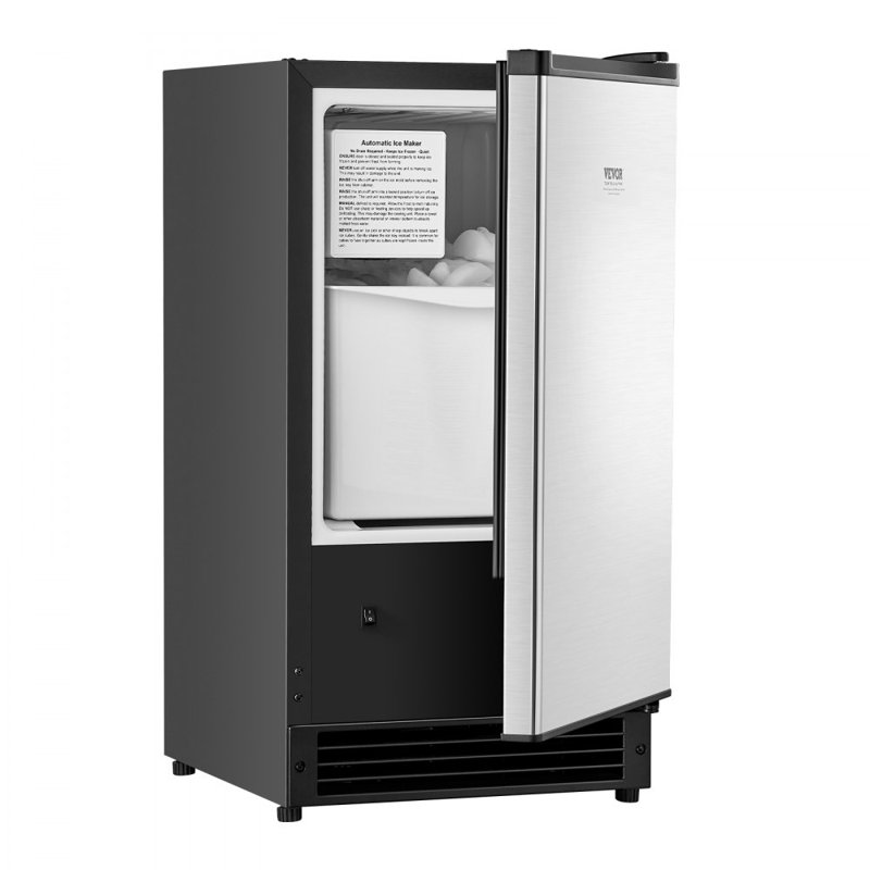 Machine à glaçons sous le comptoir avec machine à glaçons encastrée de 25 lb / jour avec porte réversible
