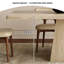 Table de salle à manger rectangulaire moderne et minimaliste avec plateau en pierre frittée-131051957