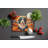 Bearded Collie Fall Glass Cutting Board Large