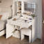 Bureau de coiffeuse avec miroir et lumières pour le maquillage Fashion