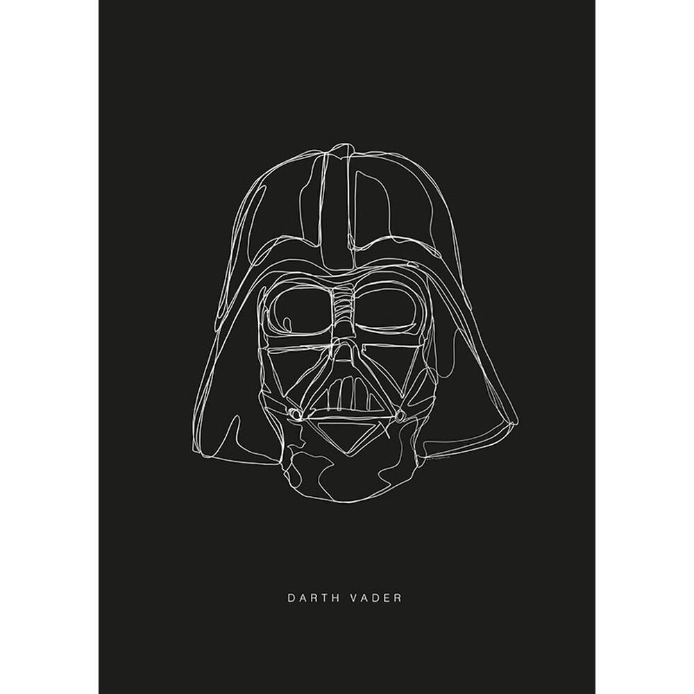 Poster Star Wars Lines Dark Side Vader