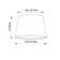 26cm H Empire Lamp Shade