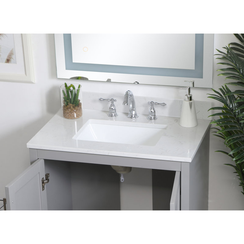 Eringate 24 " Backsplash, Calacatta White