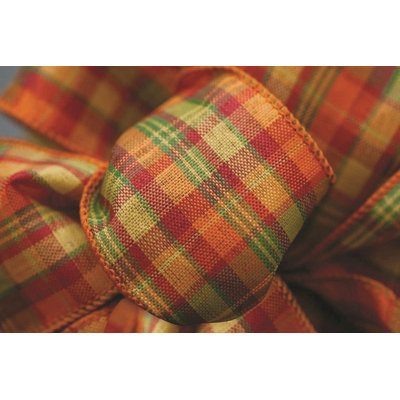 Plaid Fabric Shatterproof Ribbon
