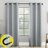 Sun Zero Aldwin Slub Texture Magnetic Closure 100% Blackout Grommet Curtain Panel-110987437-110987435