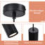 1 - Light Matte Black Cylinder Pendant