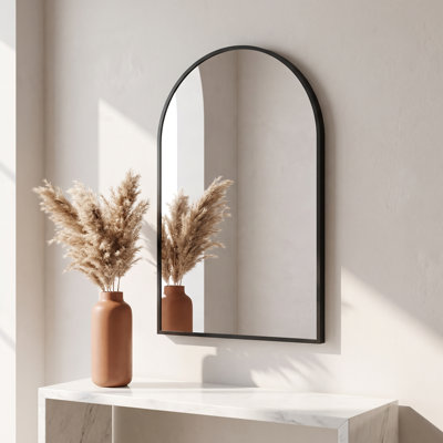 Aluminum Frame Arched Wall Mirror