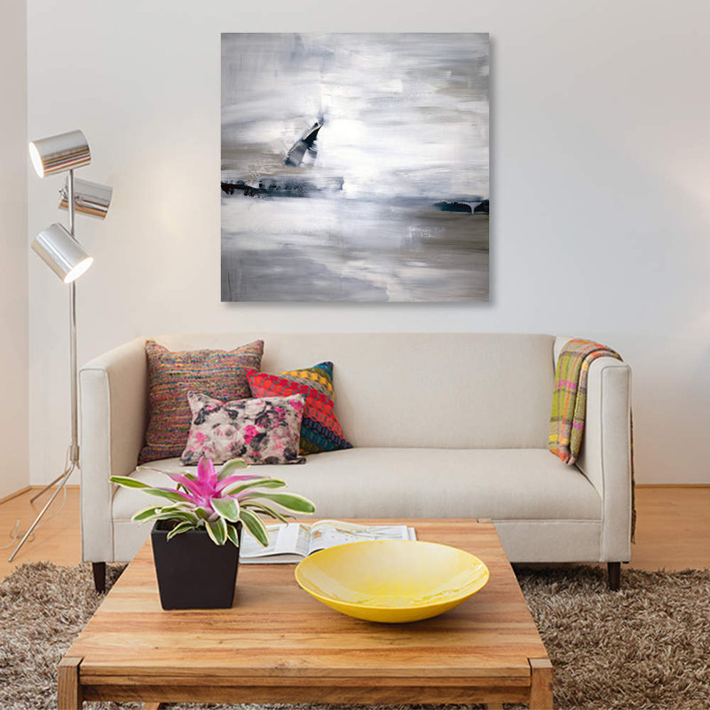 « shifting marés ii », reproduction d’impression sur toile, H 37 po x l 37 po x P 1,5 po, Toile tendue, Pas de tapis