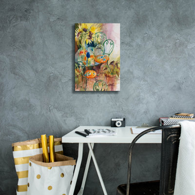 Art mural sur toile, "Courtyard colours" par Annelein Beukenkamp