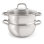 SS 18/10 5.5 Qt Stock Pot With SS Lid, Belly Shape, 9.5"