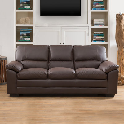 Robidoux 3 Seater Faux Leather Sofa