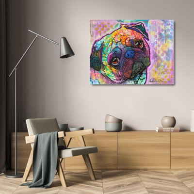 Art sur toile de la collection Dean Russo de Red Barrel Studio®, titre: Pug Love DEAEXL135821