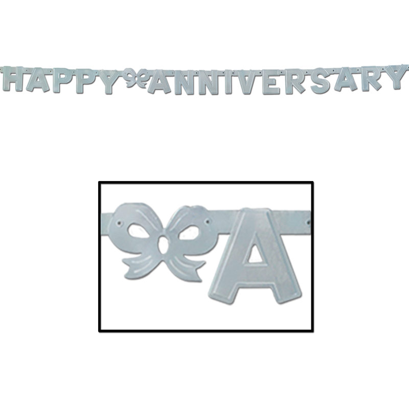 Banderole Foil Happy Anniversary