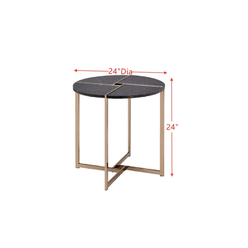 Round Marble End Table
