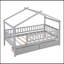 Lit en bois avec deux tiroirs-602569204