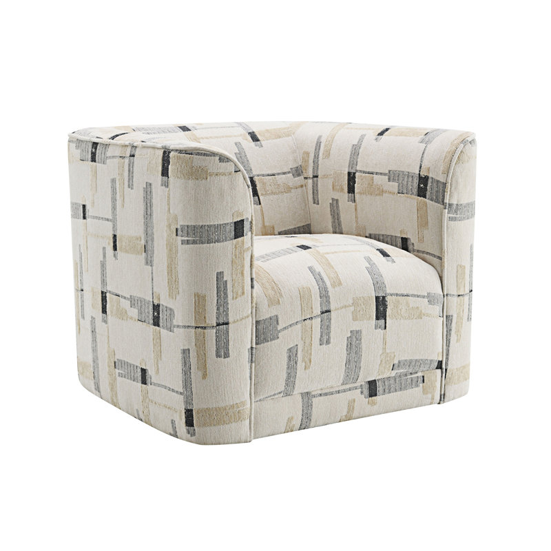 Chaise en tissu à motif Darya avec pivot (seulement avec chaise)