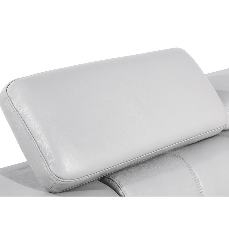 Fauteuil en cuir avec structure renforcée et coussin en mousse multicouche de 47,55 po Support profond pour bras stable
