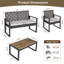 Ensemble de mobilier de patio 4 pièces avec table basse et coussin de siège-926264032