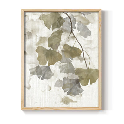 Reproduction encadrée Ginkgo Accent II - bois massif
