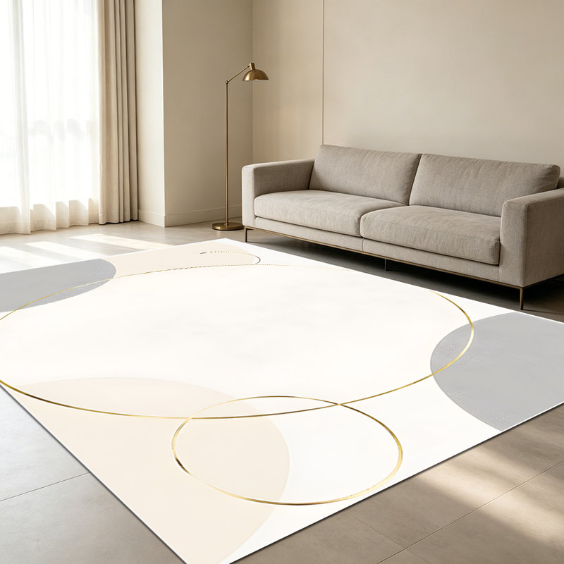 Tapis 1PC Minimalist Geometric, Rectangle 6 pi 8 po x 10 pi