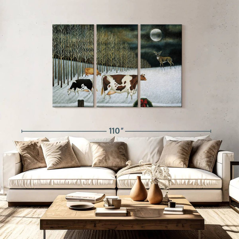 Clair de lune d'hiver Alvord, H 48 po x l 74 po