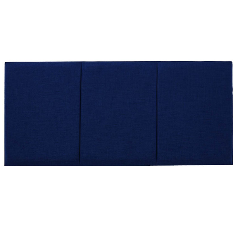 Ergys Upholstered Chenille Headboard, Kingsize (5'), Blue, Twill