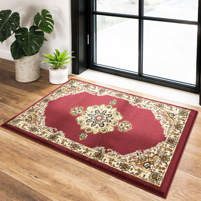 Classic Area Rug, Red, Rectangle 2' x 3'