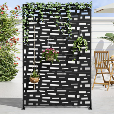 Metal Outdoor Garden Privacy Screen Fence Panel by Dovelina
