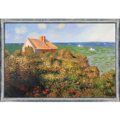 Fisherman's Cottage at Varengeville by Claude Monet - Picture Frame Painting Print on Canvas -  Vault W Artwork, A33B309FB4E141EC8E4BF456D5A9688F