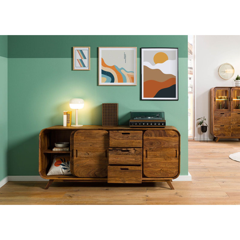 173cm Solid Wood Sideboard, Tan