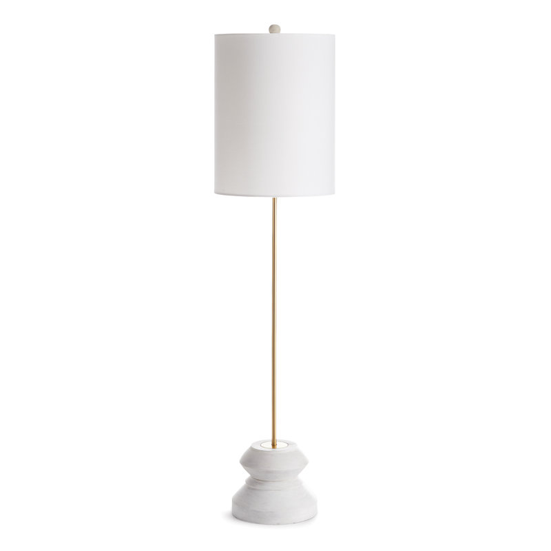 Kaiden 26" Black/Gold Table Lamp, White